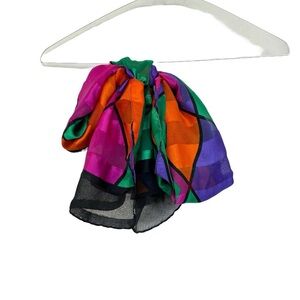 American Vintage Multicolor Geometric Scarf